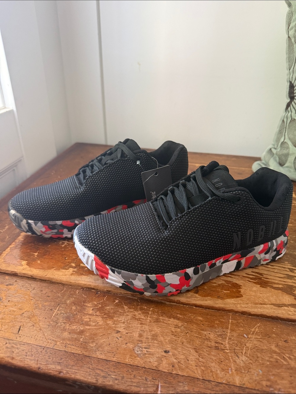 NoBull Shoes Womens 7.5 Black Wild Storm SF SuperFabric Trainer+ Low Gym Workout